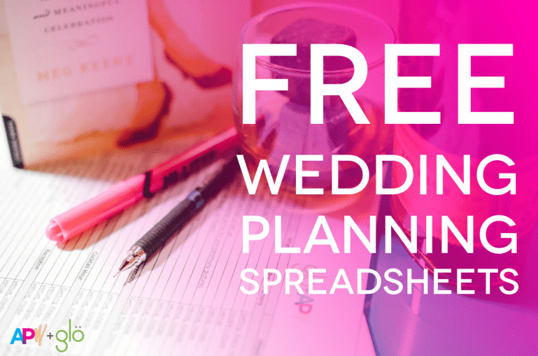 Wedding Planning Spreadsheets