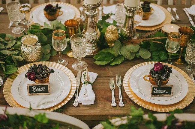 Fall Fruit Wedding Decor